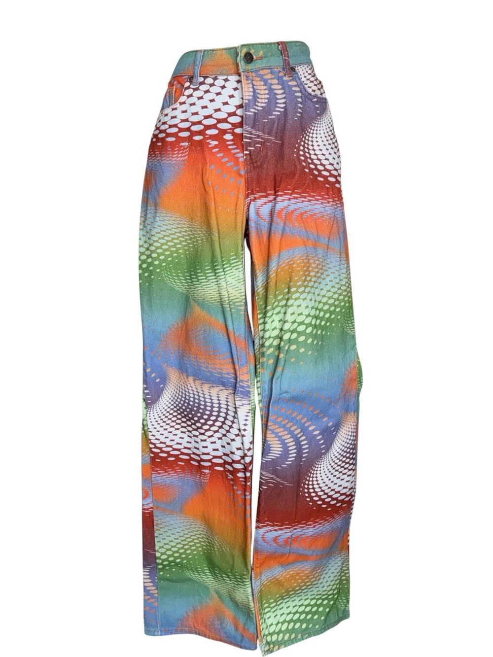 Jaded London Jeans women's size 28, Multicolor High-Waist Wide Leg Pants EUC